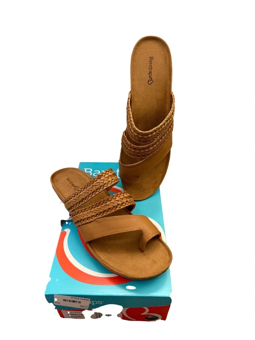 NWT Baretraps Jonelle Caramel Braided Slide Sandals - Women size 11